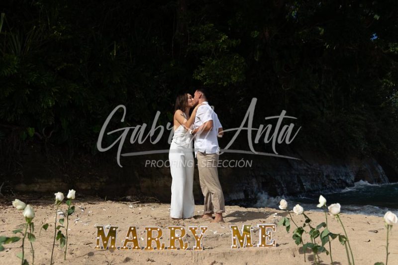 Marriage Proposal in Puerto Viejo (Punta Uva Beach) Costa Rica