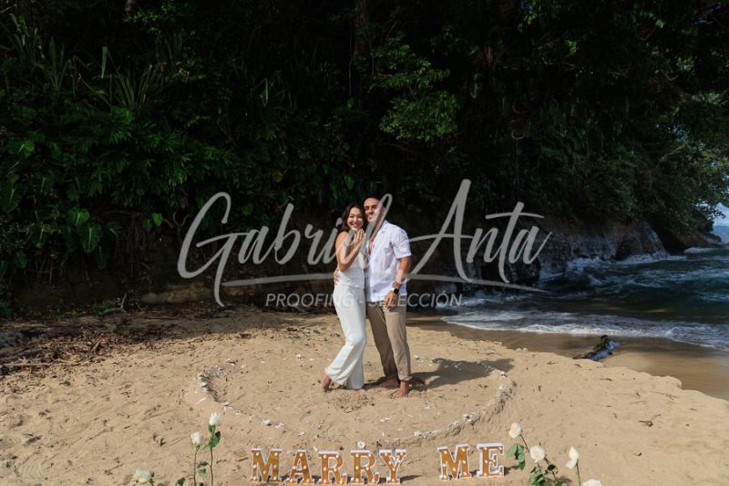 Marriage Proposal in Puerto Viejo (Punta Uva Beach) Costa Rica