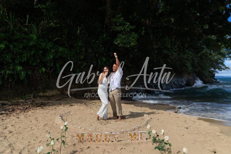 Marriage Proposal in Puerto Viejo (Punta Uva Beach) Costa Rica