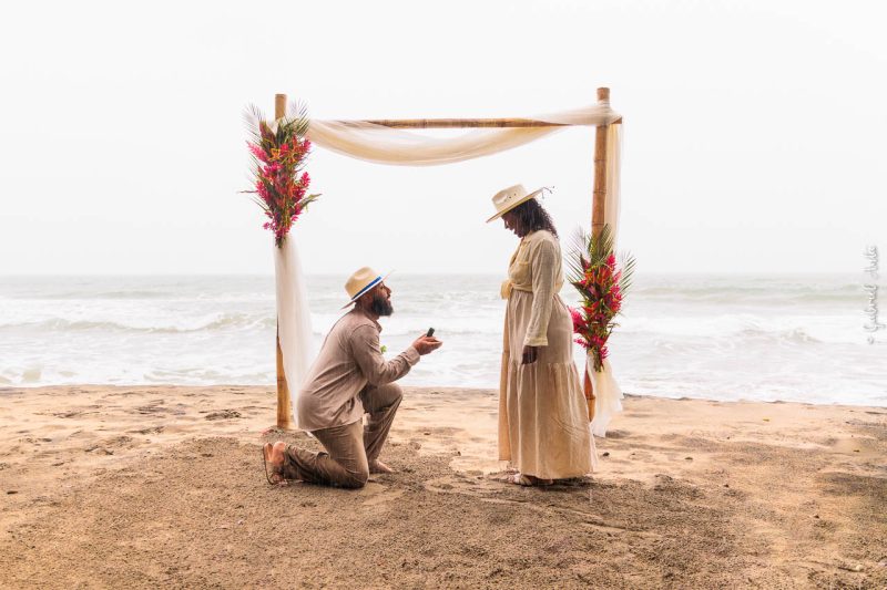Marriage Proposal Puerto Viejo Cocles Beach