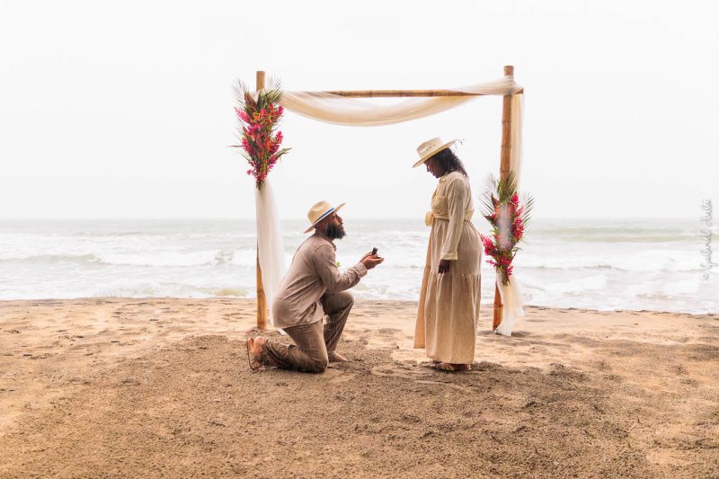 Marriage Proposal Puerto Viejo Cocles Beach