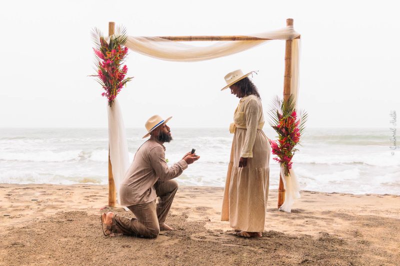 Marriage Proposal Puerto Viejo Cocles Beach