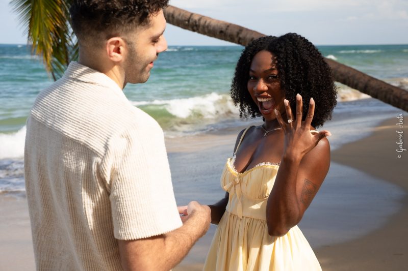 Marriage Proposal at the Beach in Puerto Viejo Costa Rica