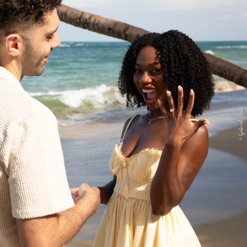 Marriage Proposal at the Beach in Puerto Viejo Costa Rica