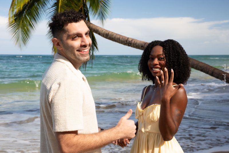 Marriage Proposal at the Beach in Puerto Viejo Costa Rica