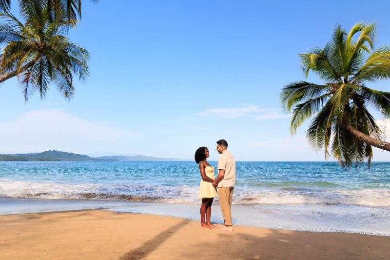 Marriage Proposal at the Beach in Puerto Viejo Costa Rica