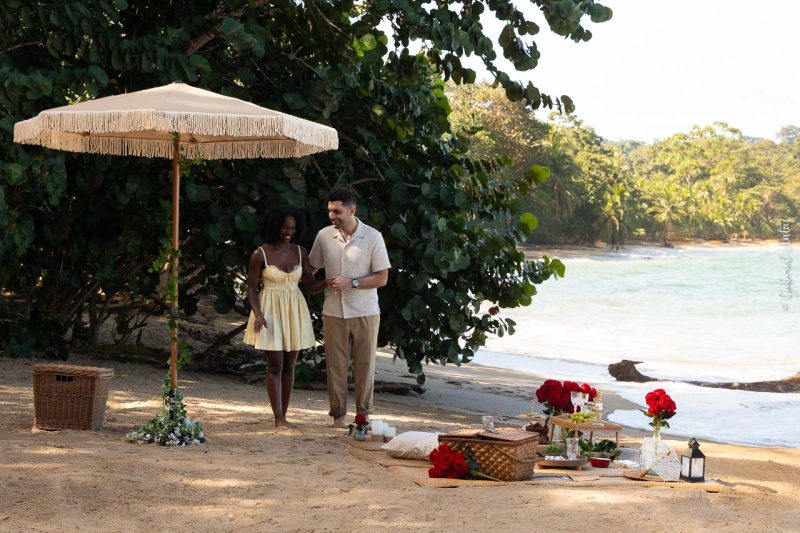 Marriage Proposal at the Beach in Puerto Viejo Costa Rica