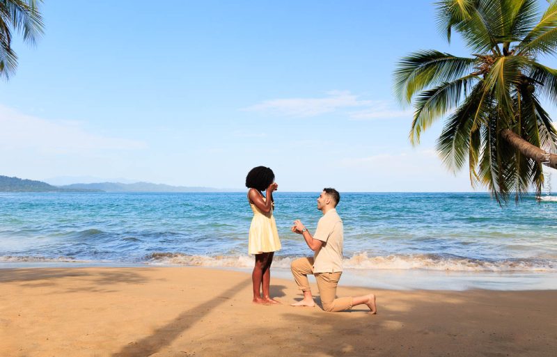Marriage Proposal at the Beach in Puerto Viejo Costa Rica
