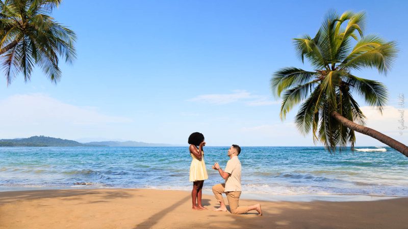 Marriage Proposal at the Beach in Puerto Viejo Costa Rica
