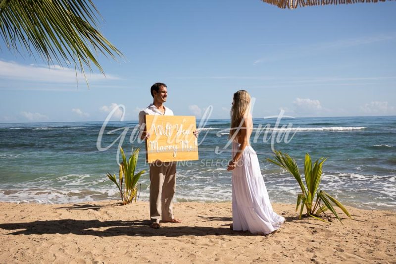 Propuesta de Matrimonio en la playa en Puerto Viejo
