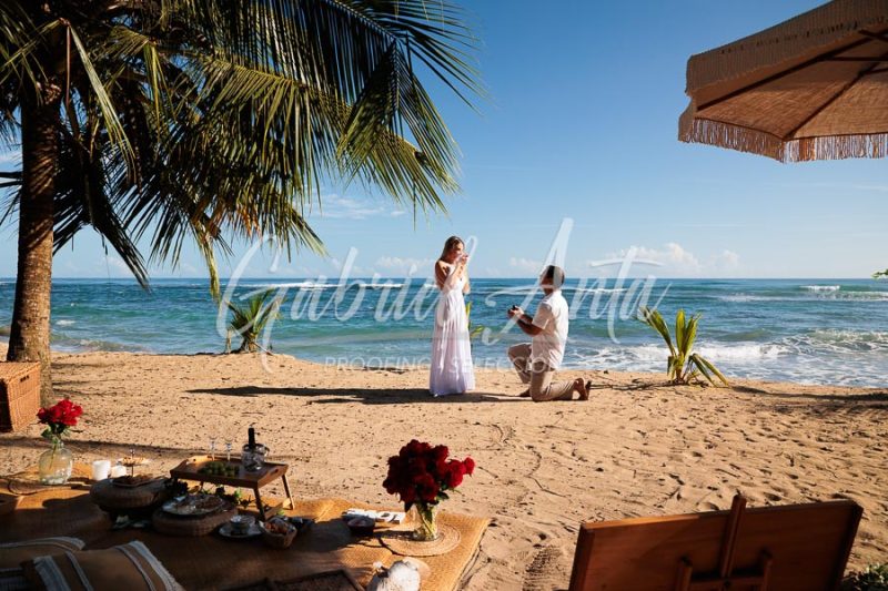 Propuesta de Matrimonio en la playa en Puerto Viejo