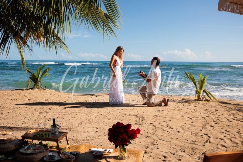 Propuesta de Matrimonio en la playa en Puerto Viejo