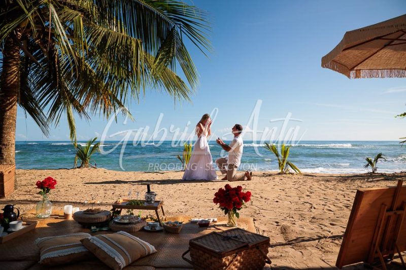 Propuesta de Matrimonio en la playa en Puerto Viejo