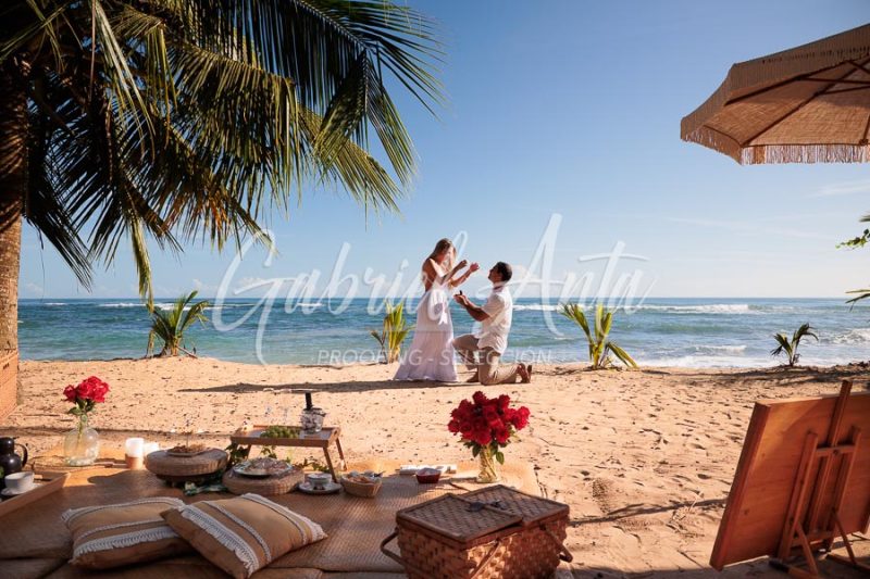 Propuesta de Matrimonio en la playa en Puerto Viejo
