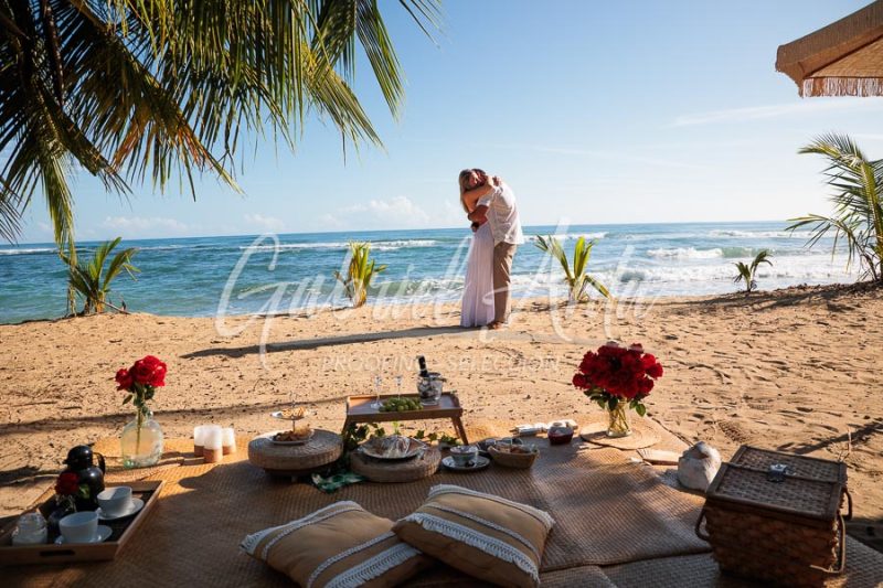 Propuesta de Matrimonio en la playa en Puerto Viejo