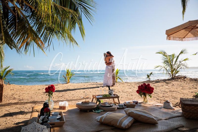Propuesta de Matrimonio en la playa en Puerto Viejo
