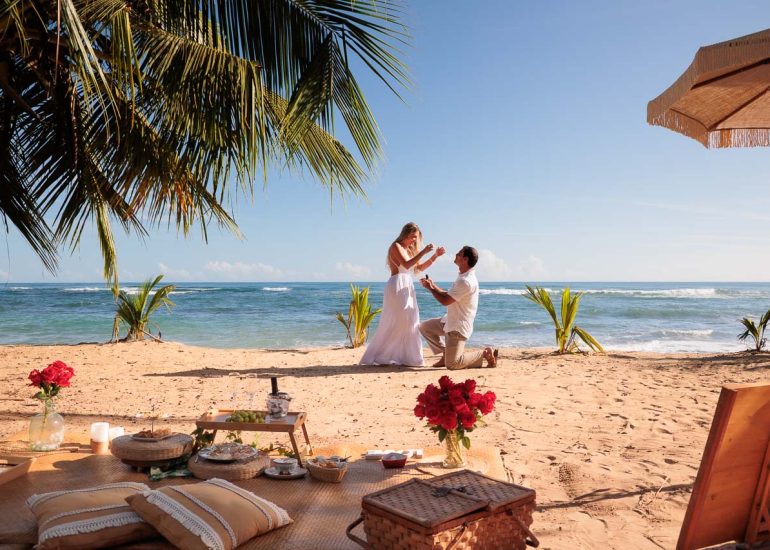 Propuesta de Matrimonio en la playa en Puerto Viejo