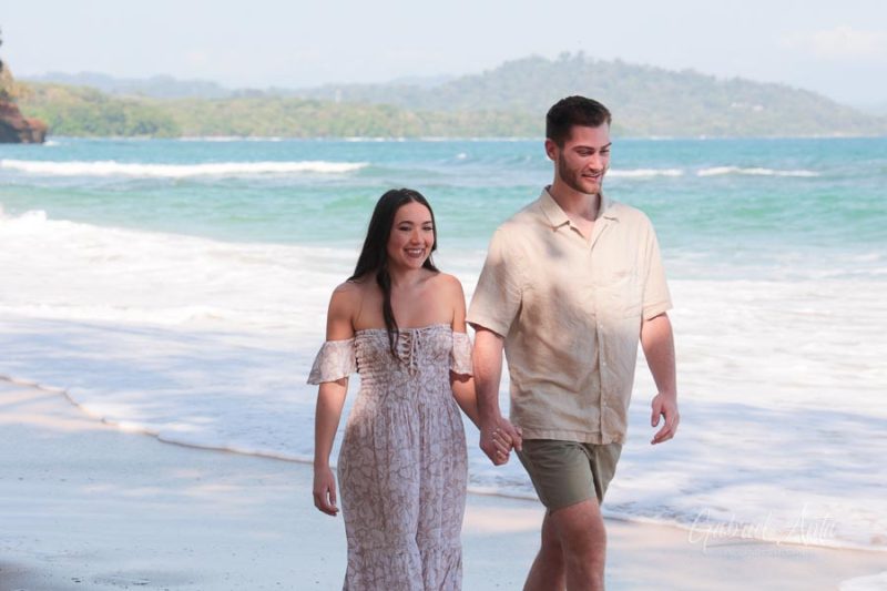 Marriage Proposal in Costa Rica - Punta Uva Beach