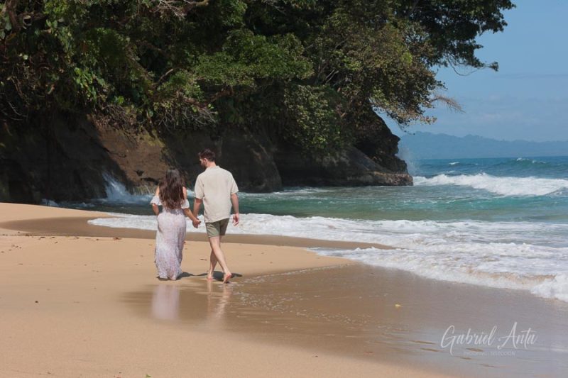 Marriage Proposal in Costa Rica - Punta Uva Beach