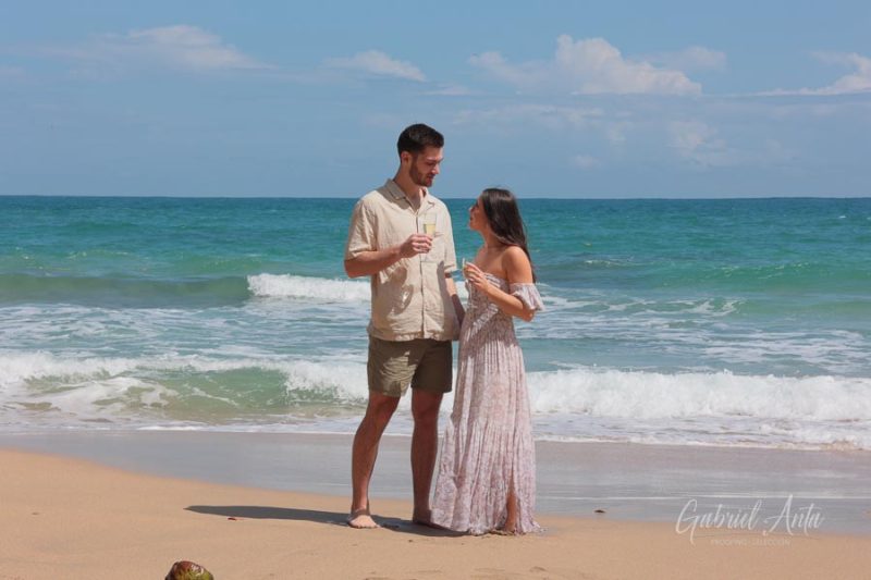 Marriage Proposal in Costa Rica - Punta Uva Beach