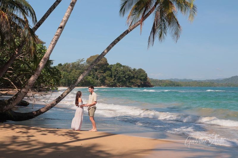 Marriage Proposal in Costa Rica - Punta Uva Beach
