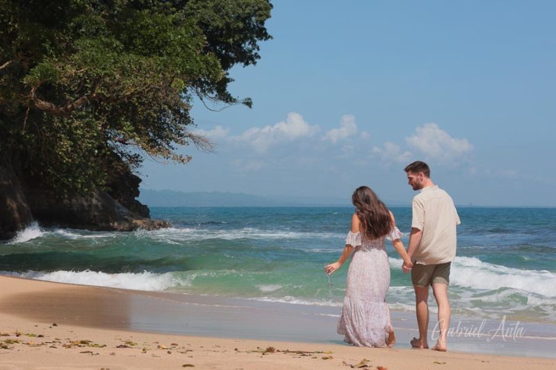 Marriage Proposal in Costa Rica - Punta Uva Beach