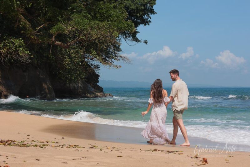 Marriage Proposal in Costa Rica - Punta Uva Beach