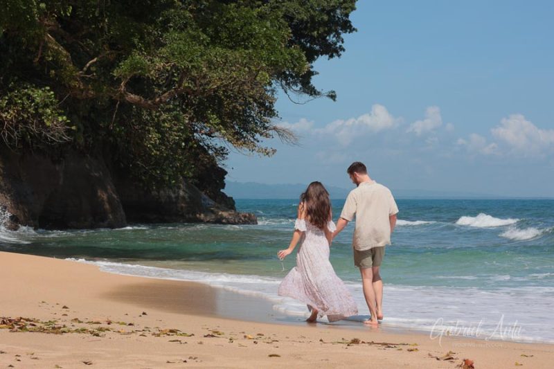 Marriage Proposal in Costa Rica - Punta Uva Beach