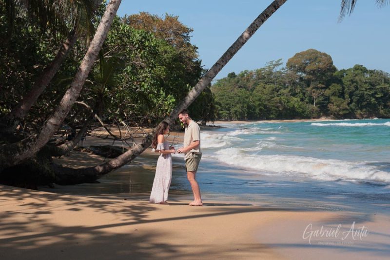 Marriage Proposal in Costa Rica - Punta Uva Beach