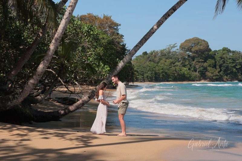 Marriage Proposal in Costa Rica - Punta Uva Beach