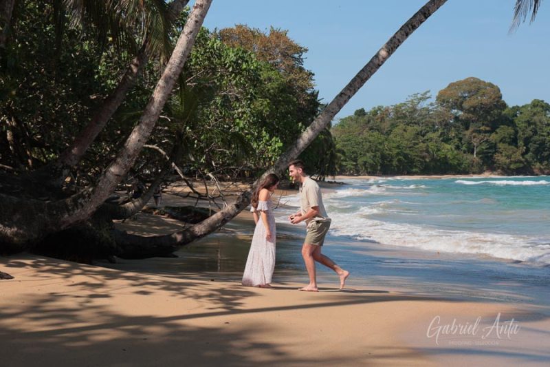 Marriage Proposal in Costa Rica - Punta Uva Beach