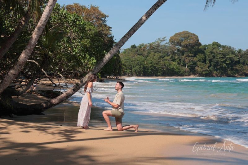 Marriage Proposal in Costa Rica - Punta Uva Beach