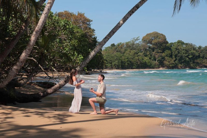 Marriage Proposal in Costa Rica - Punta Uva Beach