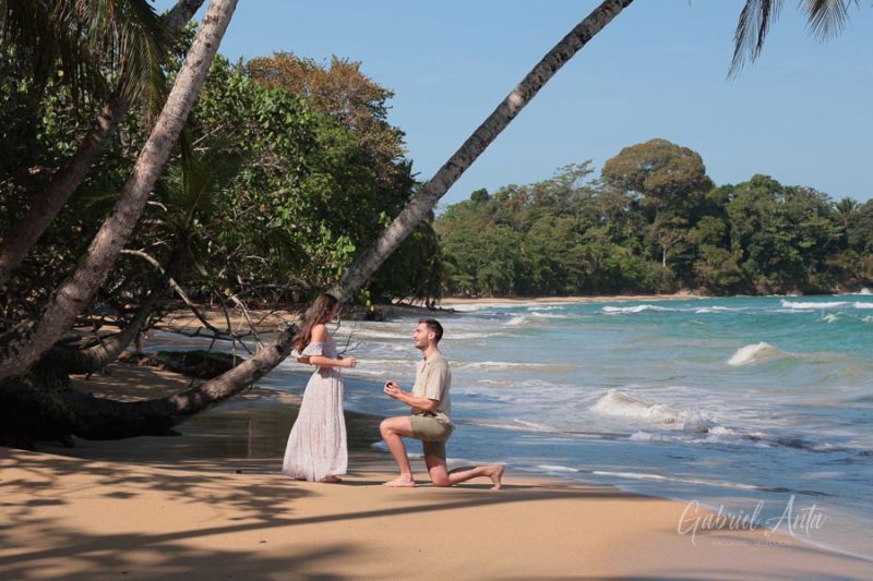 Marriage Proposal in Costa Rica - Punta Uva Beach