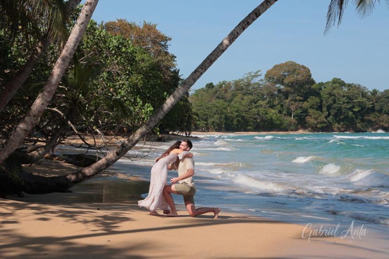 Marriage Proposal in Costa Rica - Punta Uva Beach