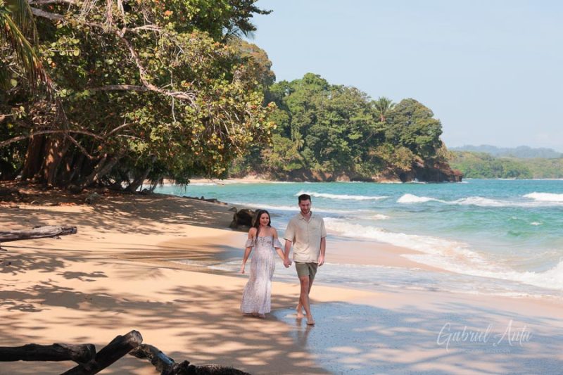 Marriage Proposal in Costa Rica - Punta Uva Beach