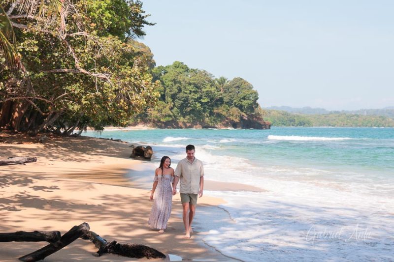 Marriage Proposal in Costa Rica - Punta Uva Beach