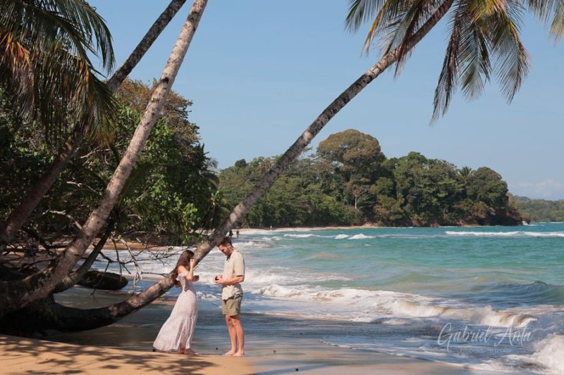 Marriage Proposal in Costa Rica - Punta Uva Beach