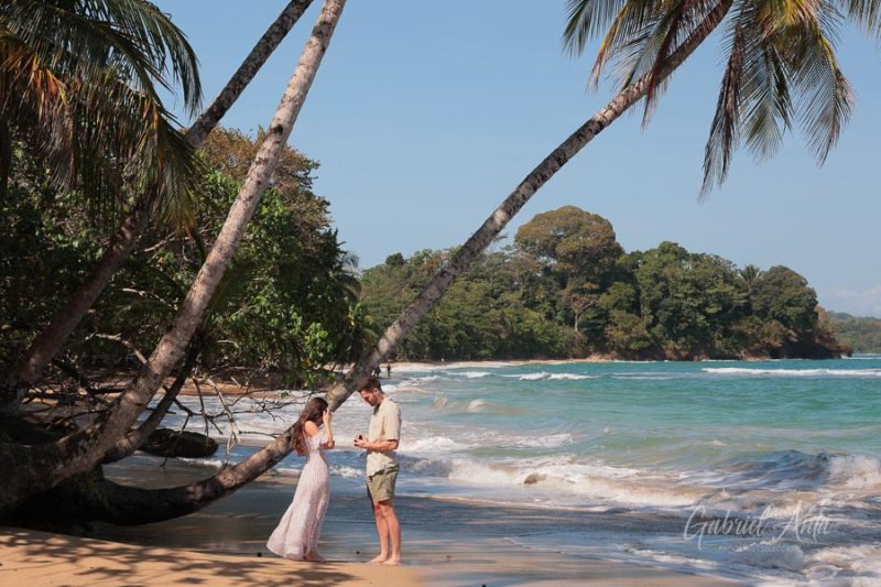 Marriage Proposal in Costa Rica - Punta Uva Beach