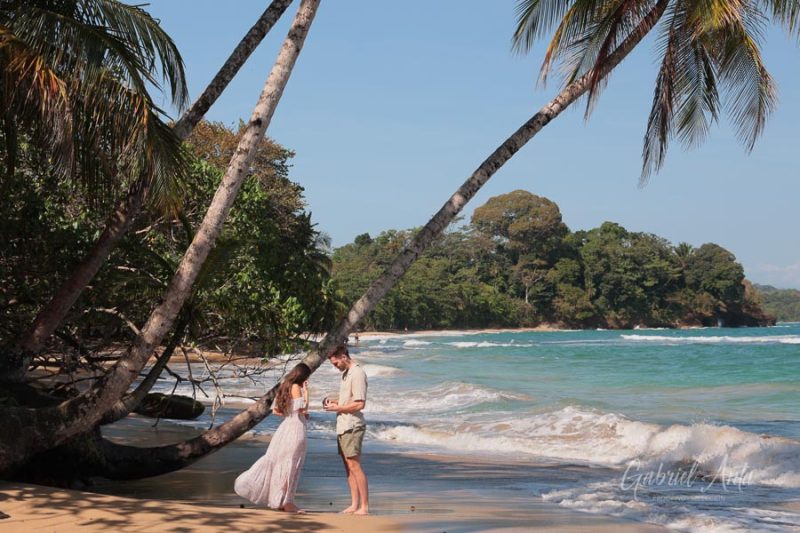 Marriage Proposal in Costa Rica - Punta Uva Beach