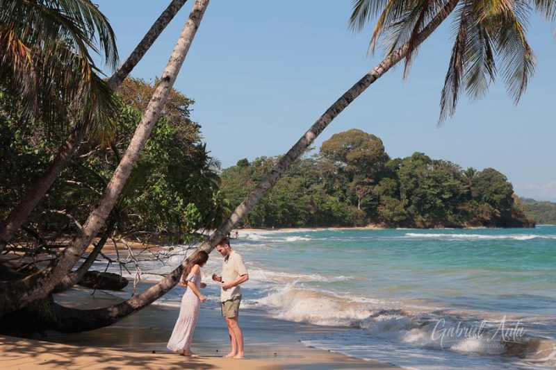Marriage Proposal in Costa Rica - Punta Uva Beach