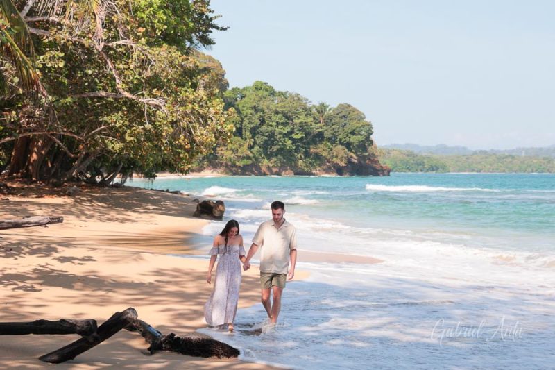 Marriage Proposal in Costa Rica - Punta Uva Beach