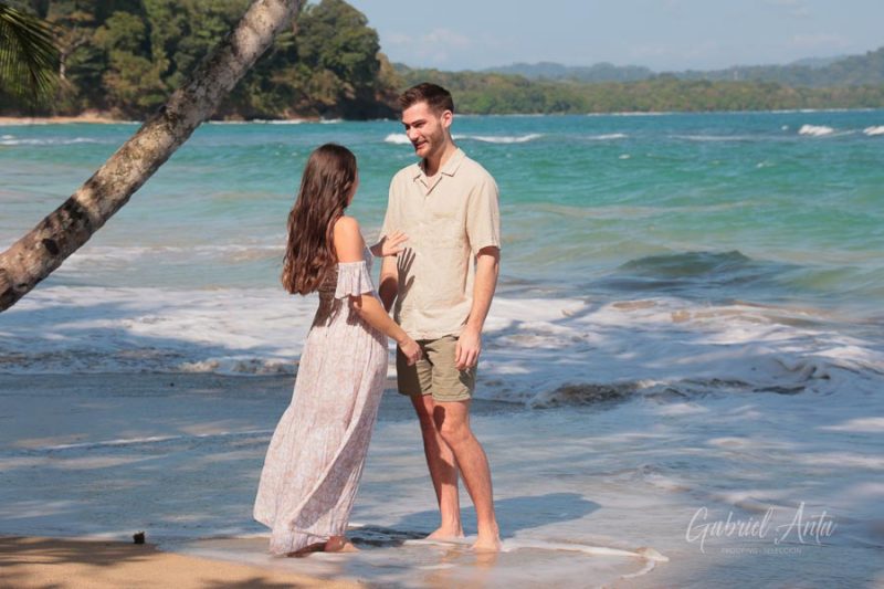 Marriage Proposal in Costa Rica - Punta Uva Beach