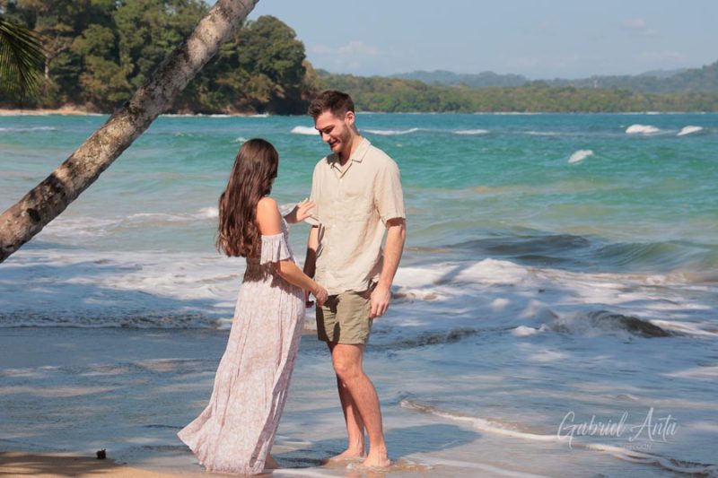 Marriage Proposal in Costa Rica - Punta Uva Beach