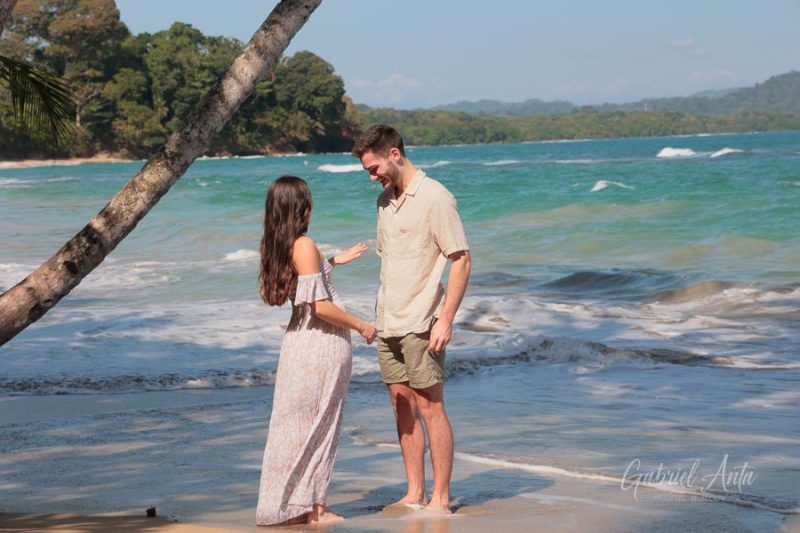 Marriage Proposal in Costa Rica - Punta Uva Beach