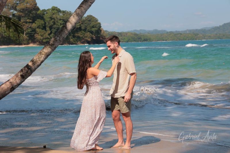 Marriage Proposal in Costa Rica - Punta Uva Beach