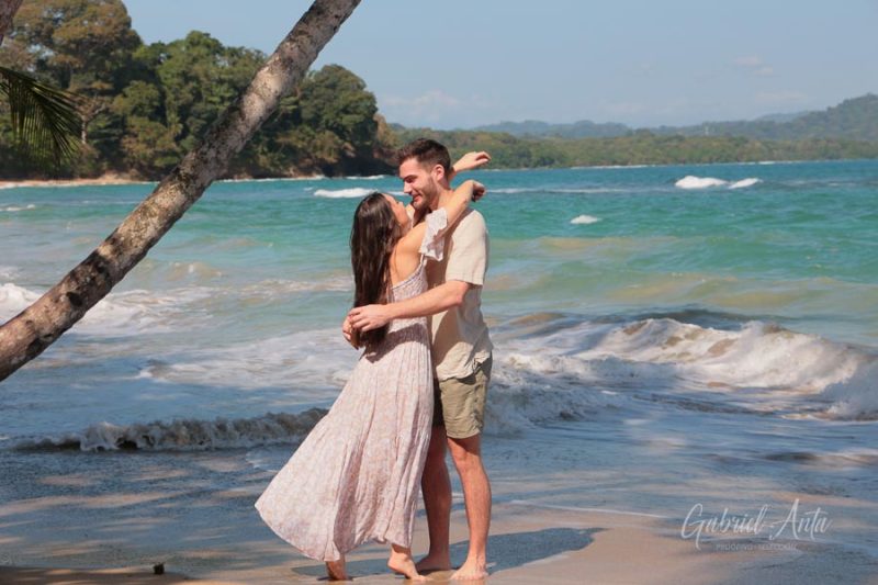 Marriage Proposal in Costa Rica - Punta Uva Beach
