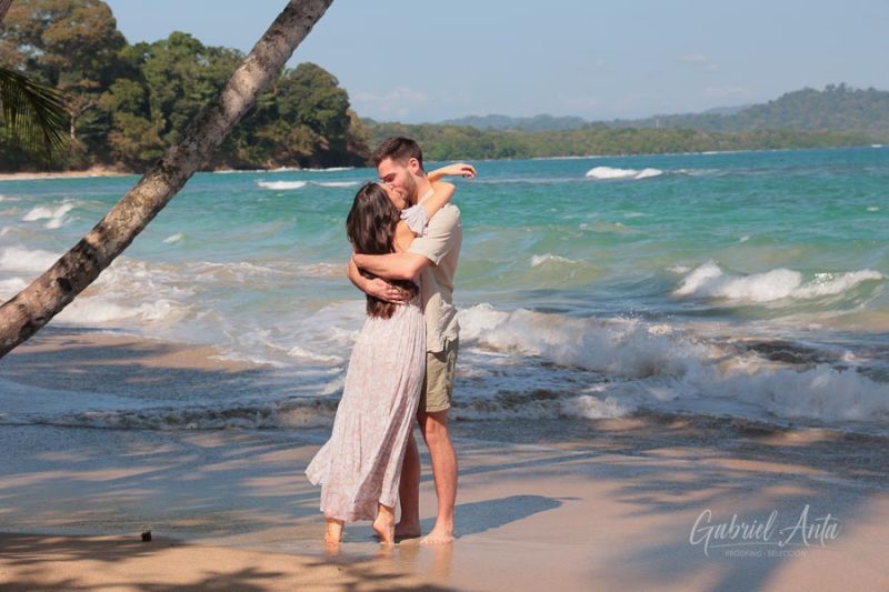 Marriage Proposal in Costa Rica - Punta Uva Beach