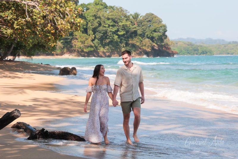 Marriage Proposal in Costa Rica - Punta Uva Beach