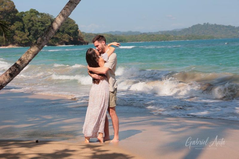 Marriage Proposal in Costa Rica - Punta Uva Beach